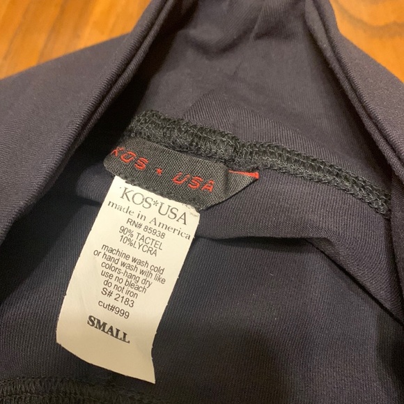 NWT KOS USA Black Cropped‎ Style Leggings Size Small - Picture 3 of 3